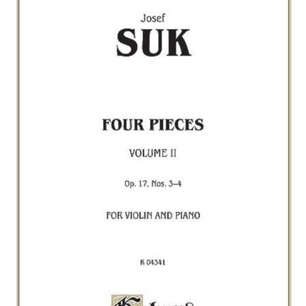 Four Pieces Op 17 Volume II 2 Kalmus Edition