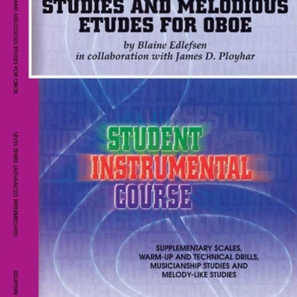 Studies and Melodious Etudes for Oboe Level III