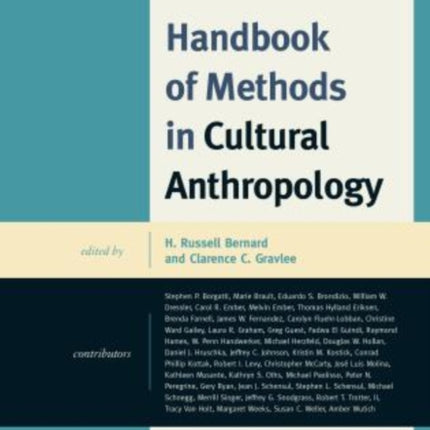 Handbook of Methods in Cultural Anthropology
