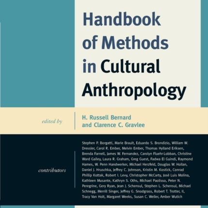 Handbook of Methods in Cultural Anthropology