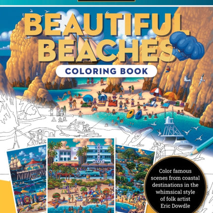 Eric Dowdle Coloring Book Beautiful Beaches