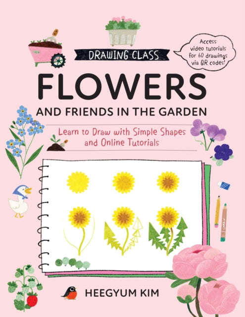 Drawing Class Flowers and Friends in the Garden