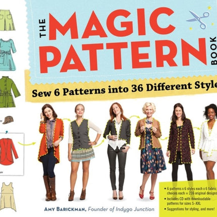 The Magic Pattern Book Sew 6 Patterns Into 36