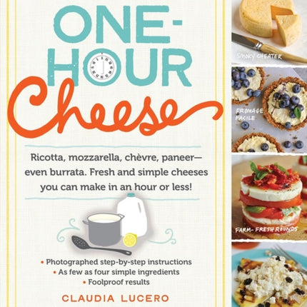 One-Hour Cheese: Ricotta, Mozzarella, Chèvre, Paneer--Even Burrata. Fresh and Simple Cheeses You Can Make in an Hour or Less!