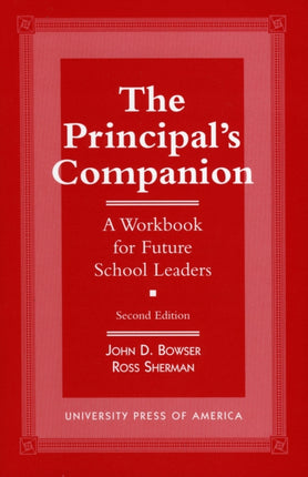 The Principals Companion  A Workbook for Future