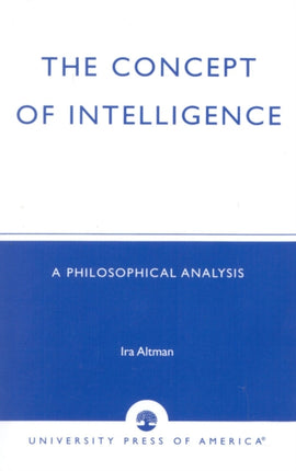 The Concept of Intelligence