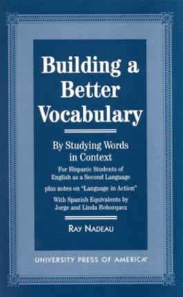 Building a Better Vocabulary By Studying Words in