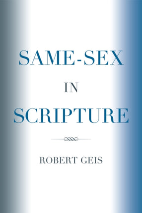 SameSex in Scripture