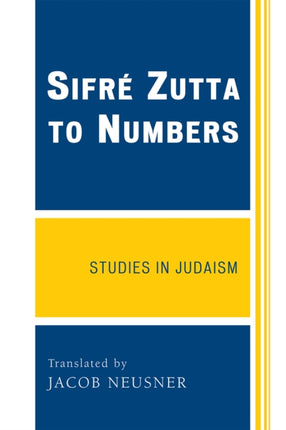 Sifre Zutta to Numbers Studies in Judaism