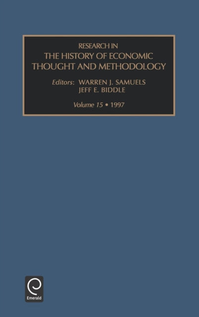 Research in the History of Economic Thought and Methodology