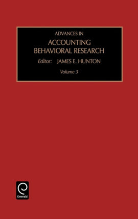 Advances in Accounting Behavioral Research