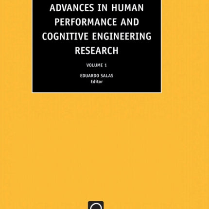 Advances in Human Performance and Cognitive Engineering Research