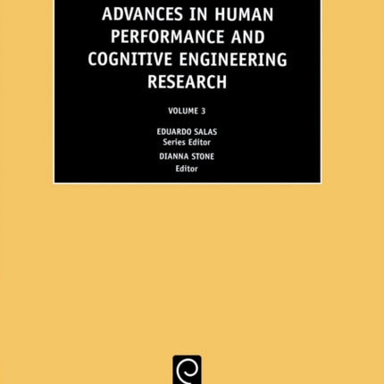 Advances in Human Performance and Cognitive Engineering Research