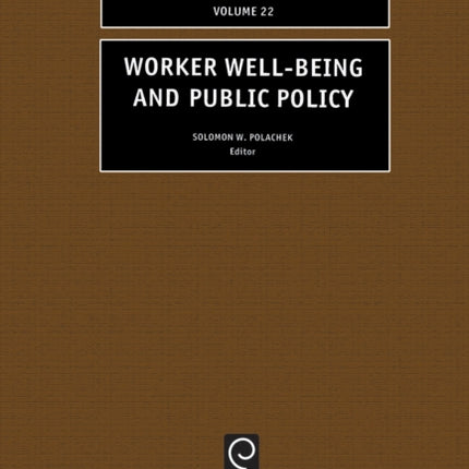 Worker Well-Being and Public Policy