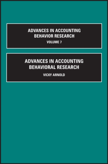 Advances in Accounting Behavioral Research