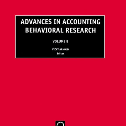 Advances in Accounting Behavioral Research