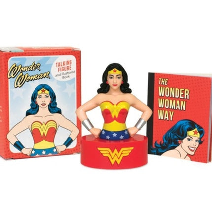 Wonder Woman Talking Figure and Illustrated Book Miniature Editions