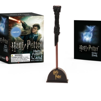 Harry Potter Wizards Wand and Sticker Book Lights Up Rp Minis