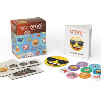 The Little Box of emoji With Pins Patch Stickers