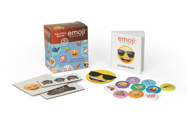 The Little Box of emoji With Pins Patch Stickers