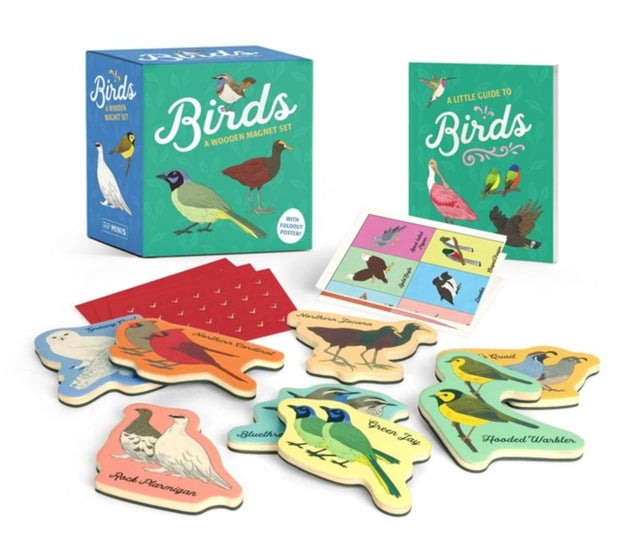 Birds A Wooden Magnet Set