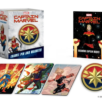 Marvel Captain Marvel Enamel Pin and Magnets