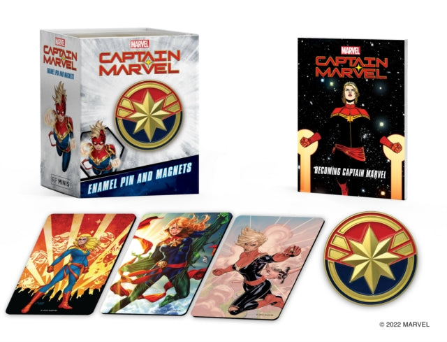 Marvel Captain Marvel Enamel Pin and Magnets