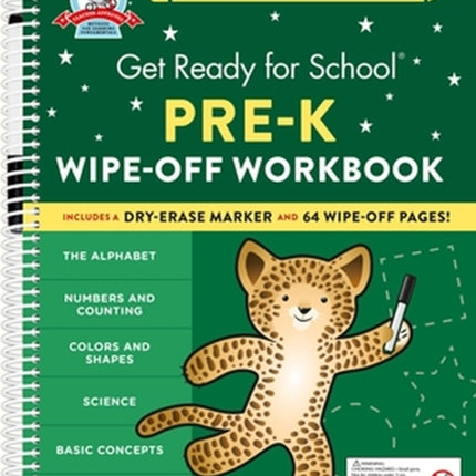 Get Ready for School: Pre-K Wipe-Off Workbook