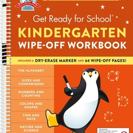 Get Ready for School: Kindergarten Wipe-Off Workbook