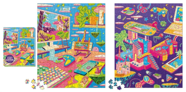 Cozy Gamer 2in1 DoubleSided 500Piece Puzzle