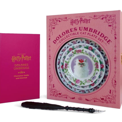 Harry Potter Dolores Umbridge Collectible Cat Plate Set