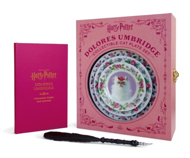 Harry Potter Dolores Umbridge Collectible Cat Plate Set