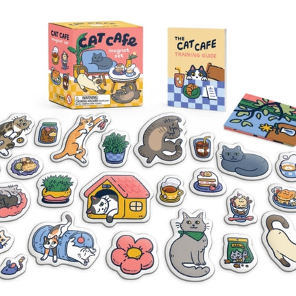 Cat Cafe Magnet Set