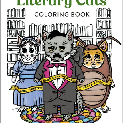 Literary Cats Coloring Book