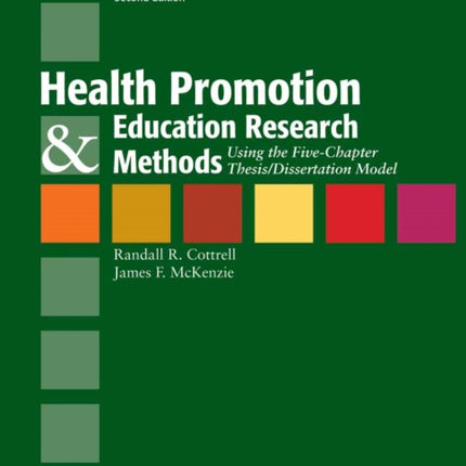 Health Promotion  Education Research Methods U
