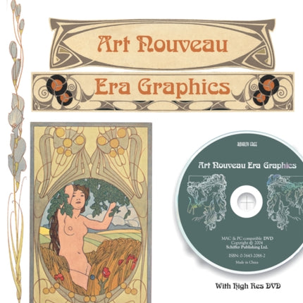 Treasury of Art Nouveau Era Decorative Arts & Graphics: Ornamental Figures, Flowers, Emblemas, Landscapes, and Animals with DVD