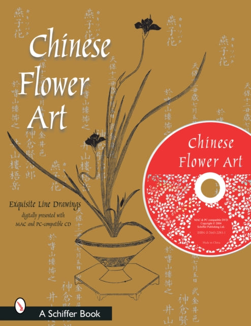 Chinese Flower Art: Line Drawings with CD