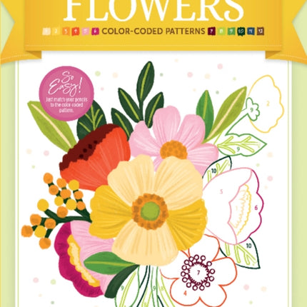 ColorMaps Flowers: Color-Coded Patterns Adult Coloring Book