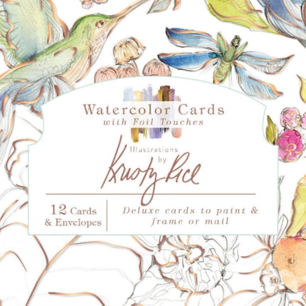 Watercolor Cards with Foil Touches