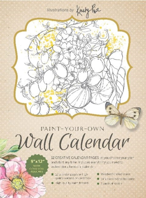 PaintYourOwn Wall Calendar