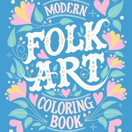 Modern Folk Art Coloring Book