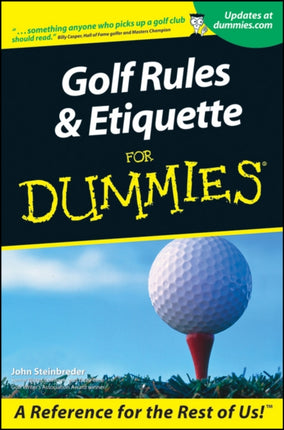 Golf Rules and Etiquette For Dummies