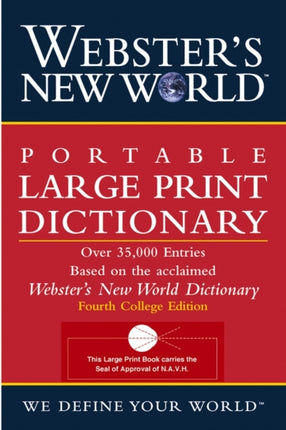 Webster's New World Portable Large Print Dictionary, Second