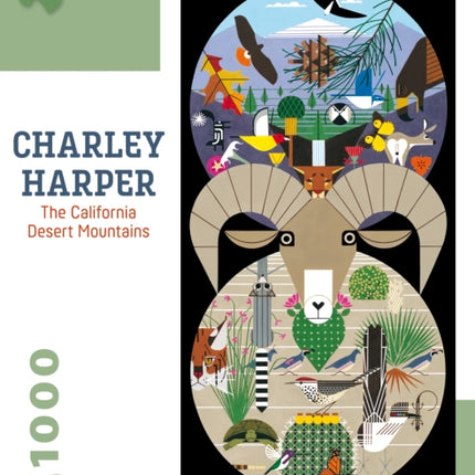 Charley Harper the California Desert Mountains 1000Piece Jigsaw Puzzle