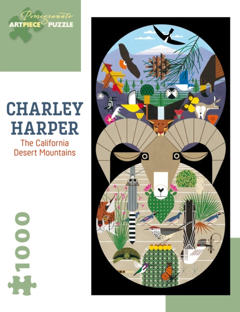 Charley Harper the California Desert Mountains 1000Piece Jigsaw Puzzle