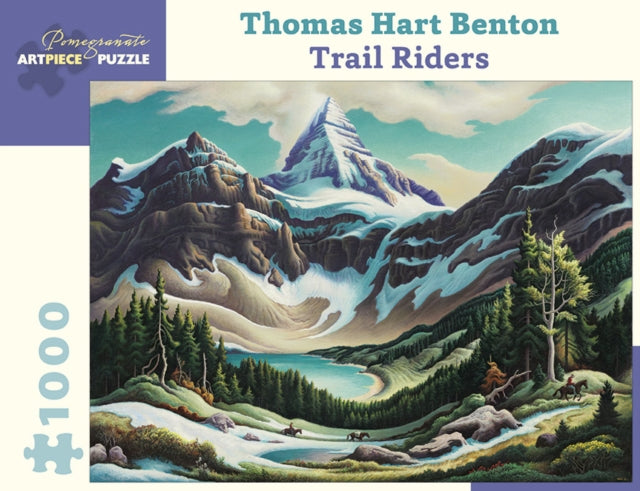 Thomas Hart Benton Trail Riders 1000Piece Jigsaw Puzzle