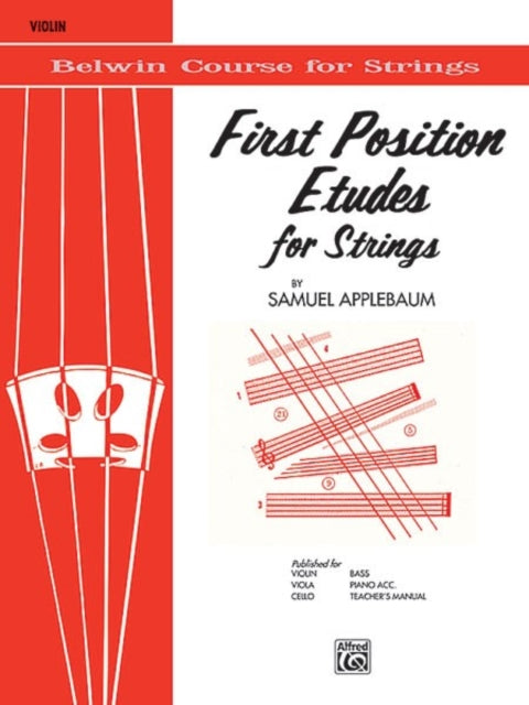 First Position Etudes for Strings Violin Belwin Course for Strings