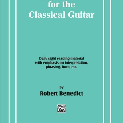 Sight Reading for the Classical Guitar Level IvV