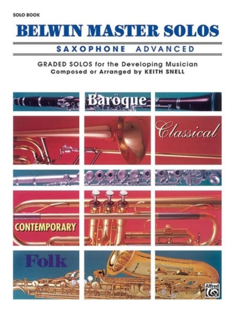 Belwin Master Solos Volume 1 Alto Saxophone Advanced