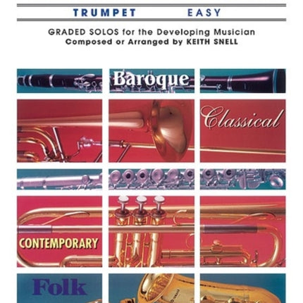 Belwin Master Solos Volume 1 Trumpet Easy Piano Acc